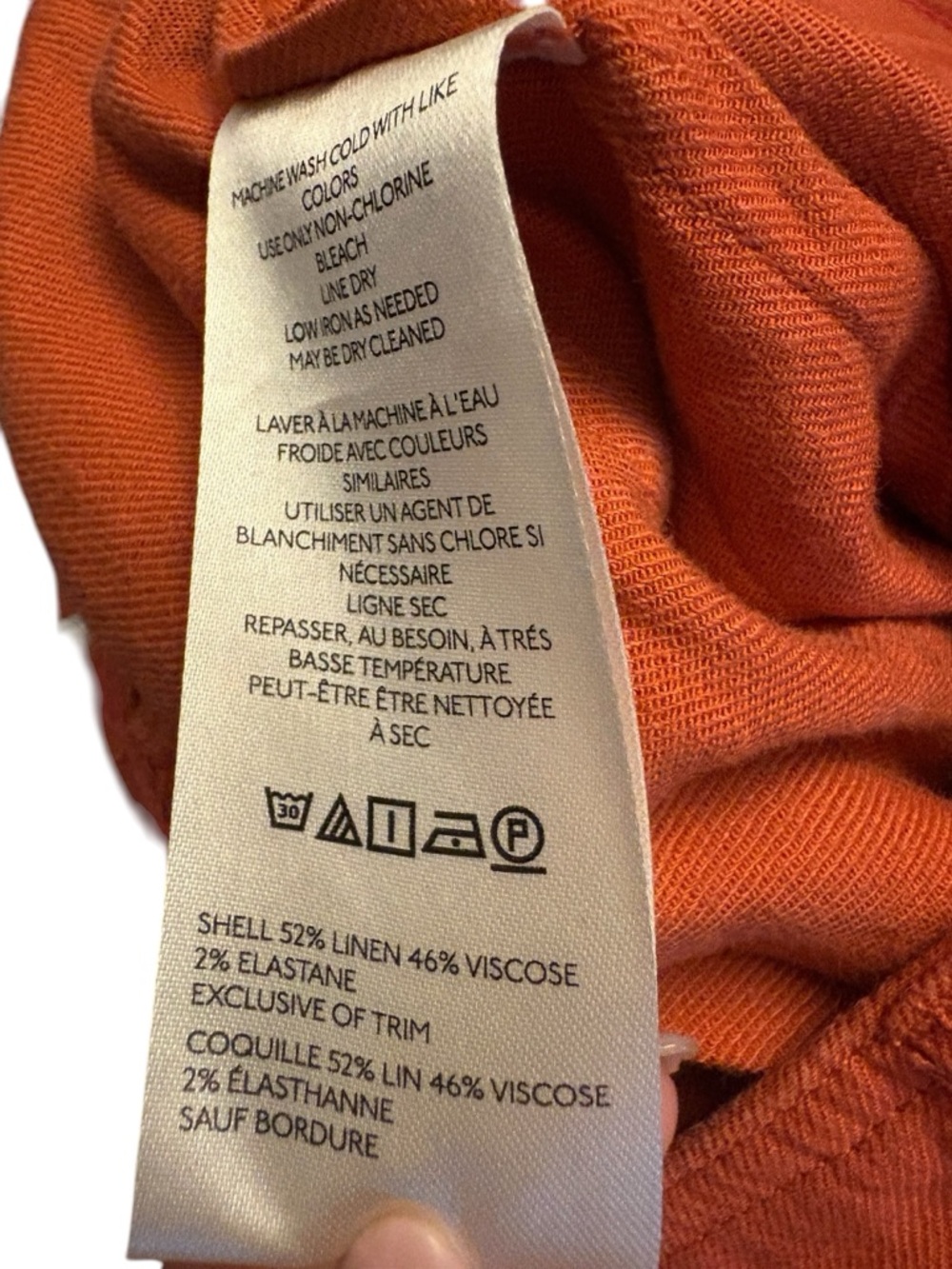 Maeve Rust Orange High-Waist Pants - Picture 5 of 6